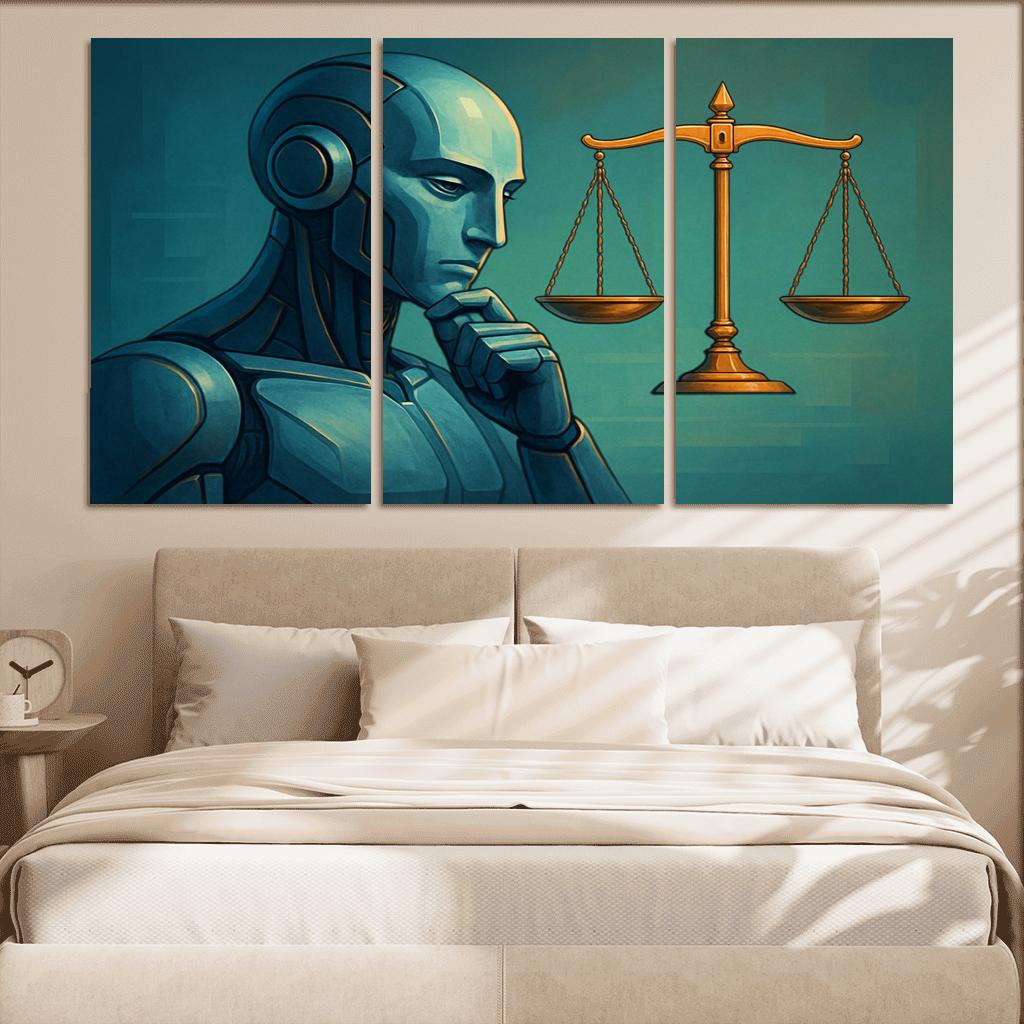 The Philosophy Of Artificial Intelligence Ethics canvas paintings frame