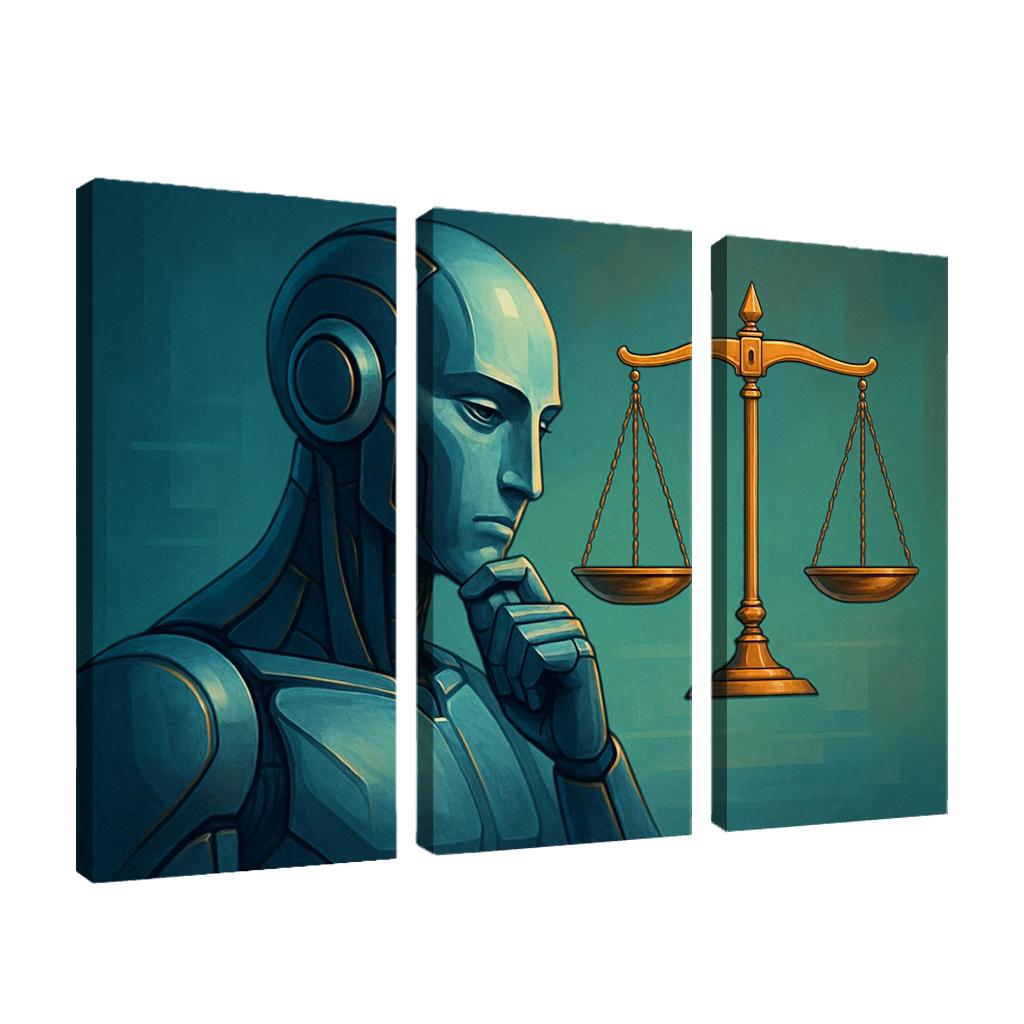 The Philosophy Of Artificial Intelligence Ethics canvas paintings frame