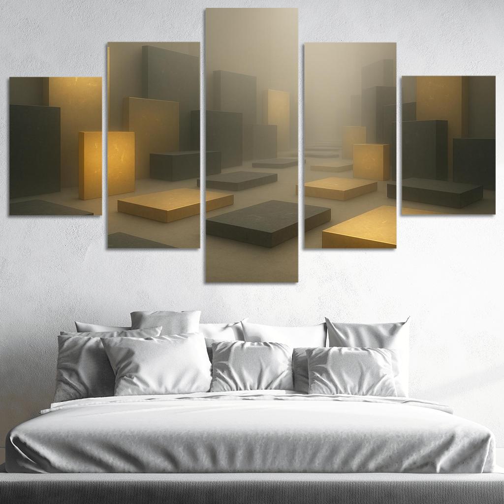 Luminal Archive multi-panel paintings