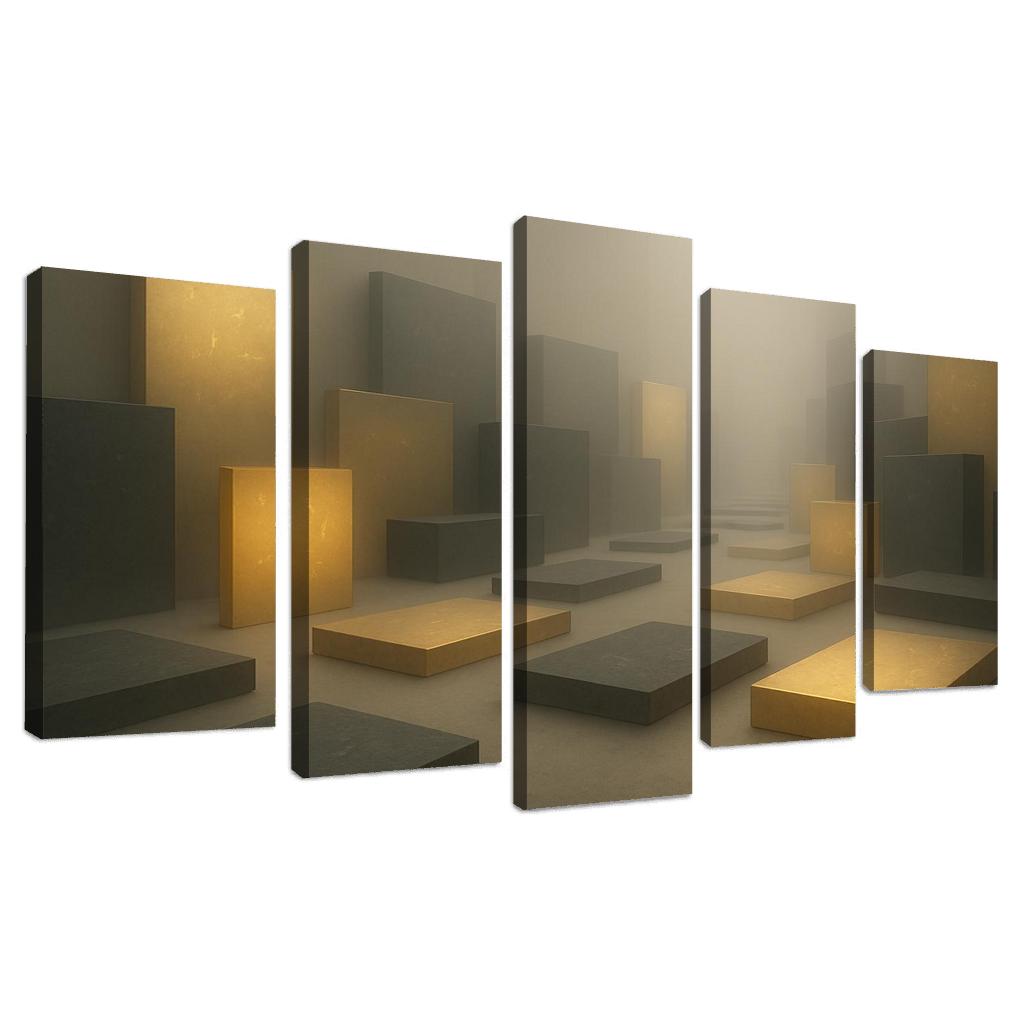 Luminal Archive multi-panel paintings