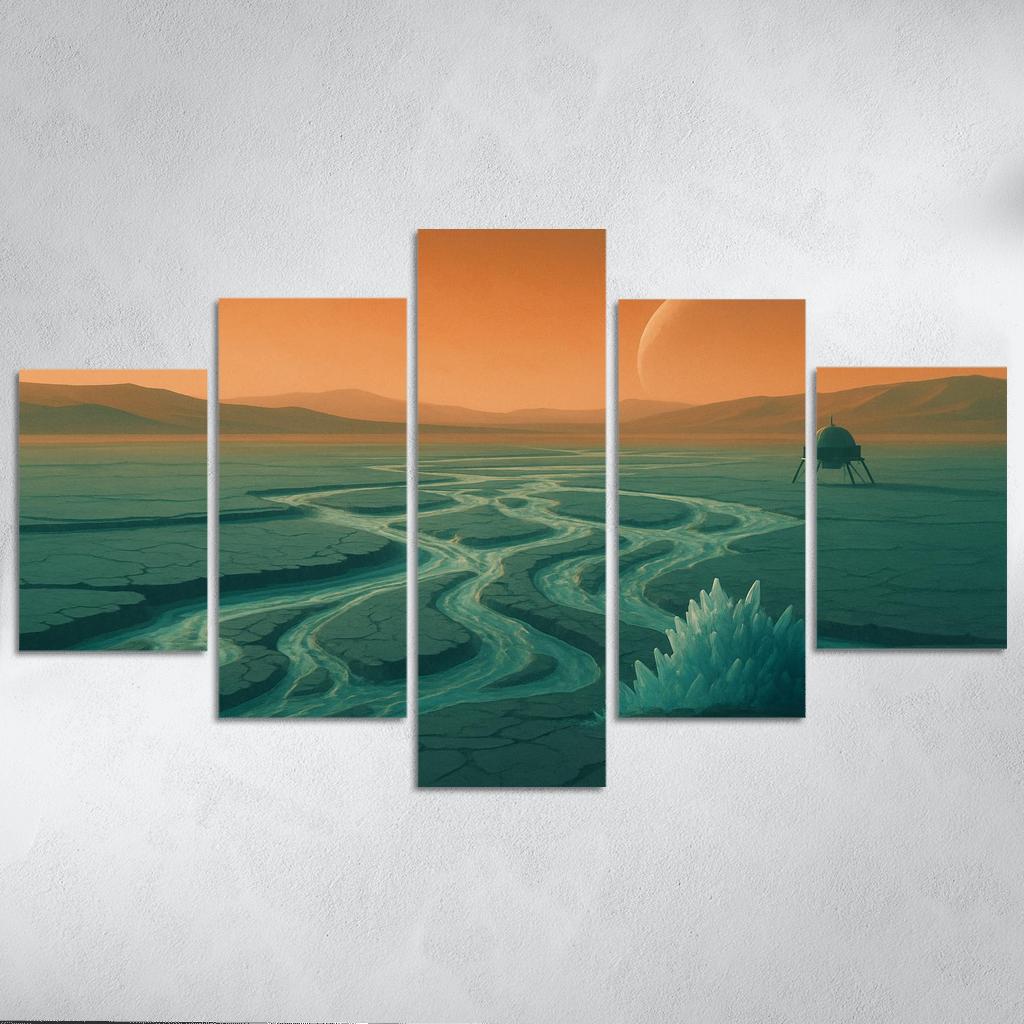Frozen Rivers Of Titan wall decor