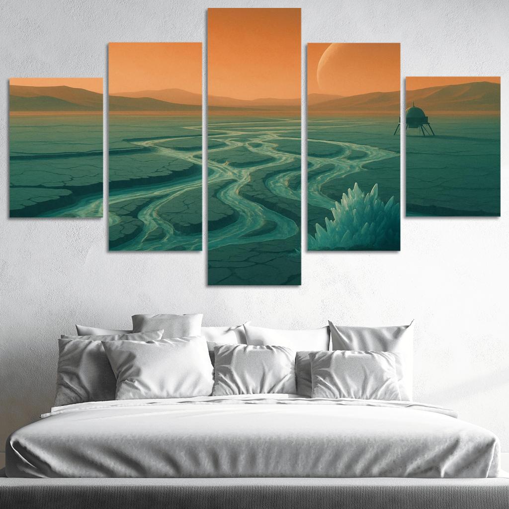 Frozen Rivers Of Titan wall decor