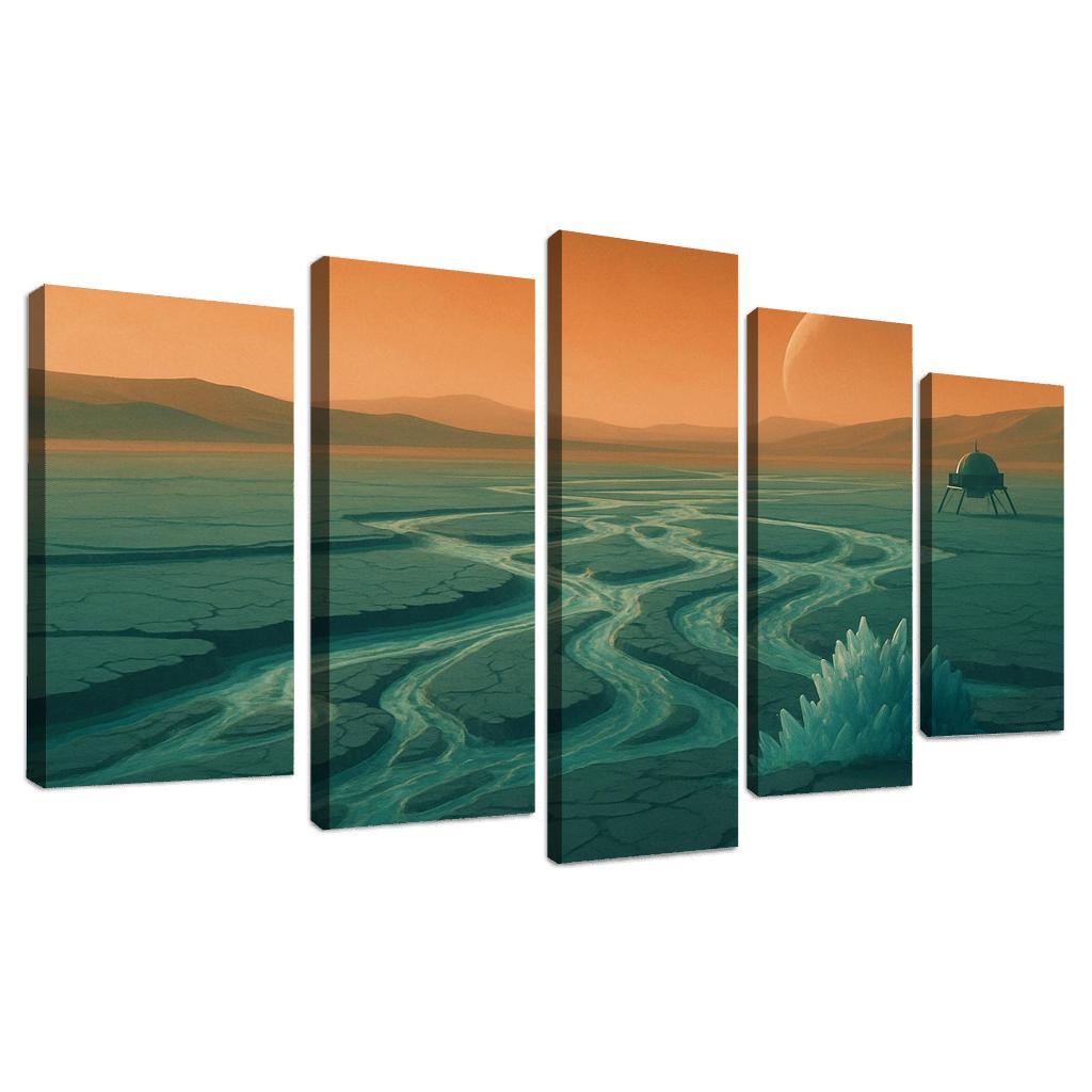 Frozen Rivers Of Titan wall decor