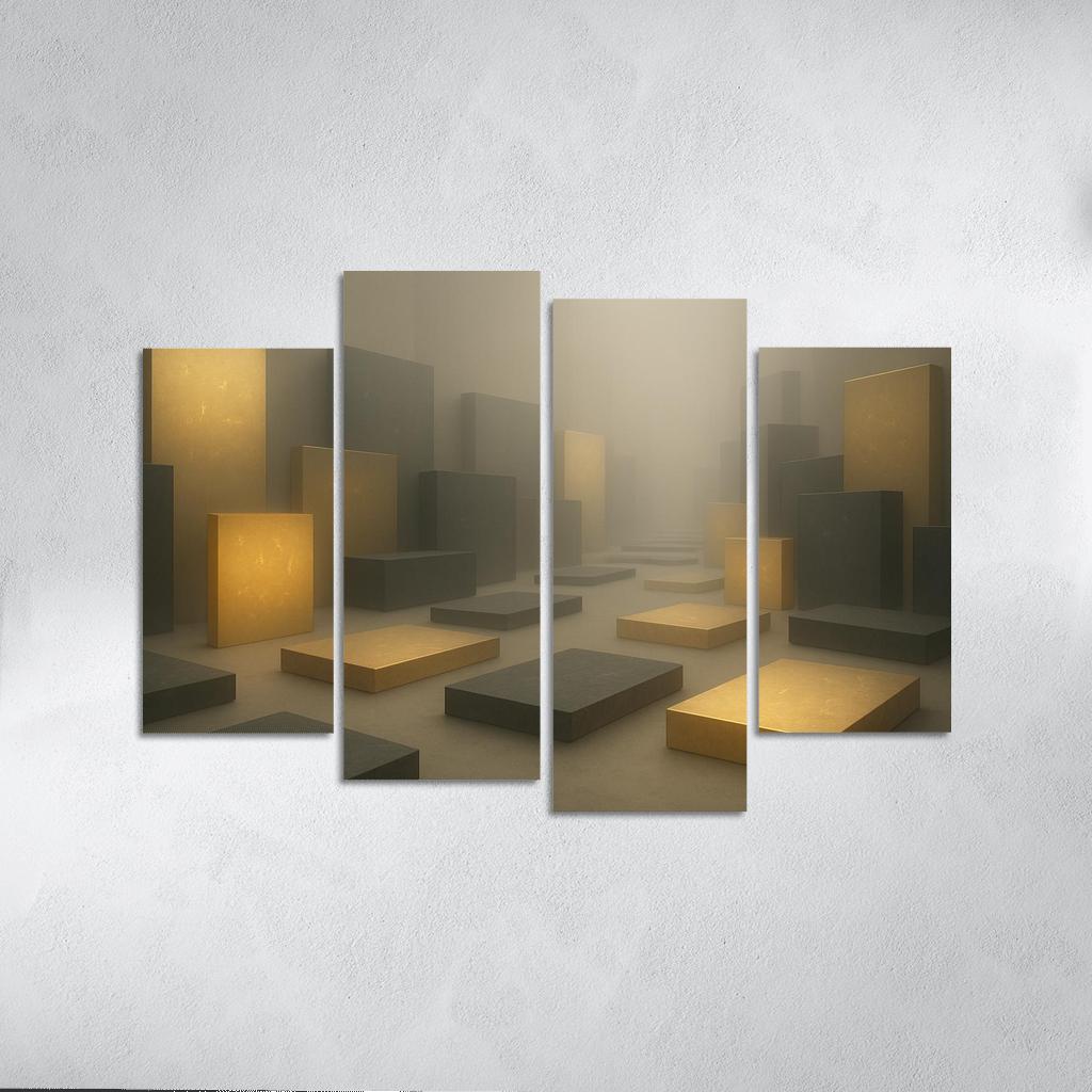 Luminal Archive multi-panel paintings