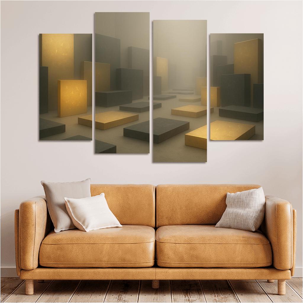 Luminal Archive multi-panel paintings