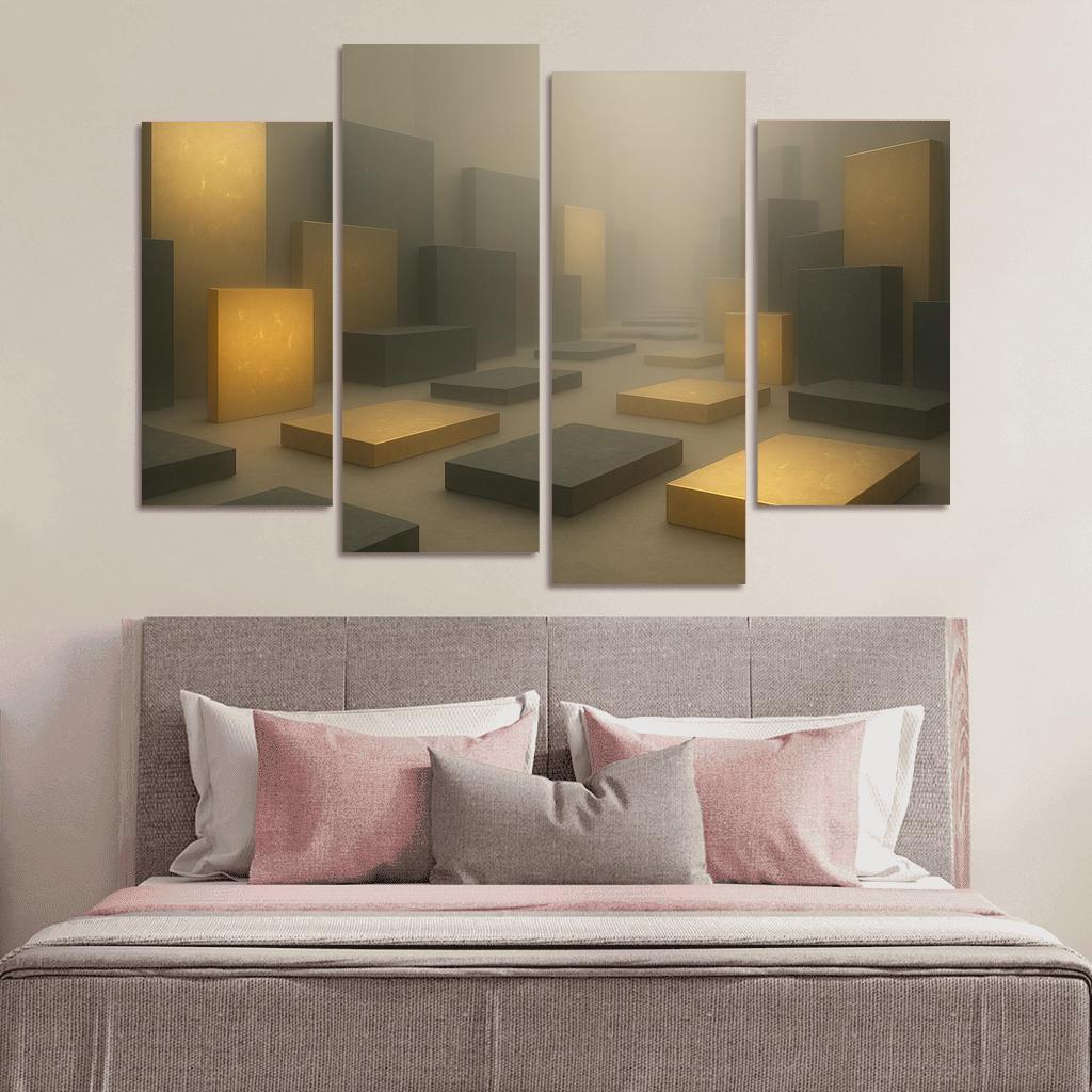 Luminal Archive multi-panel paintings