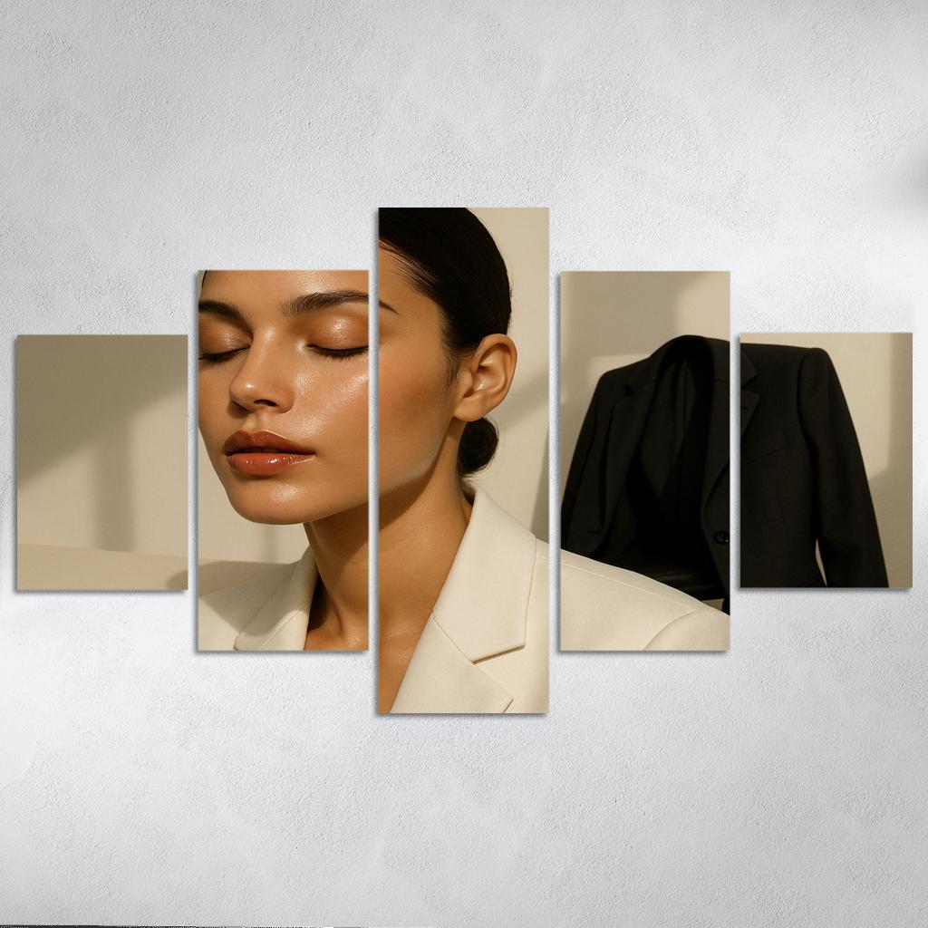 Luminous Minimalist canvas paintings frame