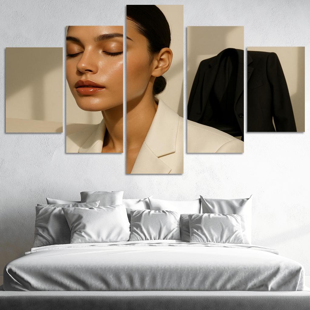 Luminous Minimalist canvas paintings frame