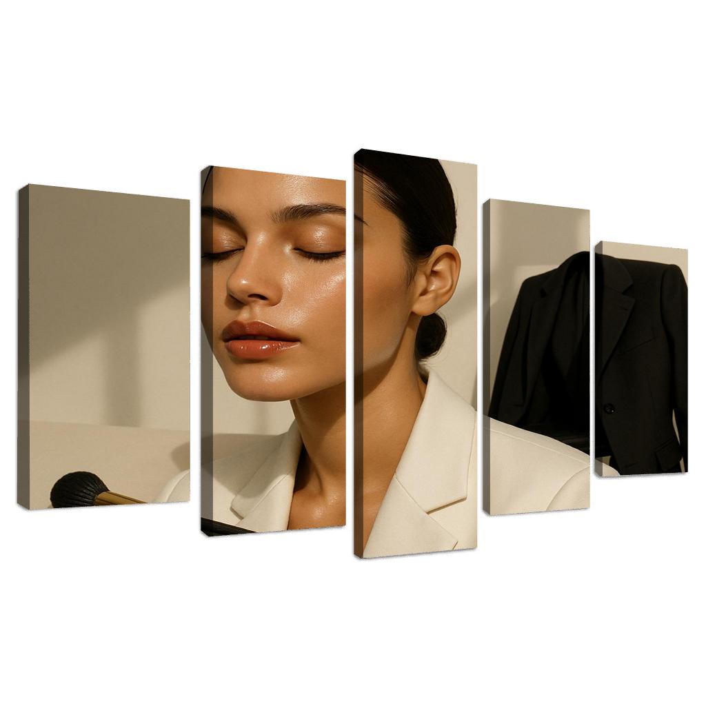 Luminous Minimalist canvas paintings frame