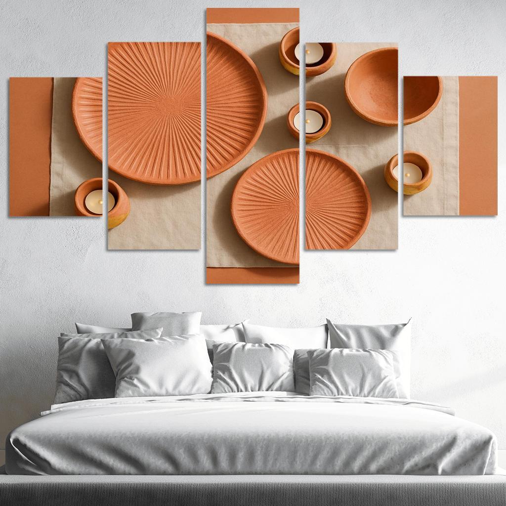 Sunburst Clay Table Ensemble one-piece frames