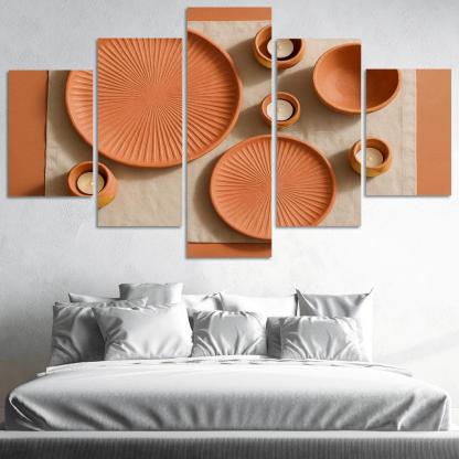 Sunburst Clay Table Ensemble one-piece frames