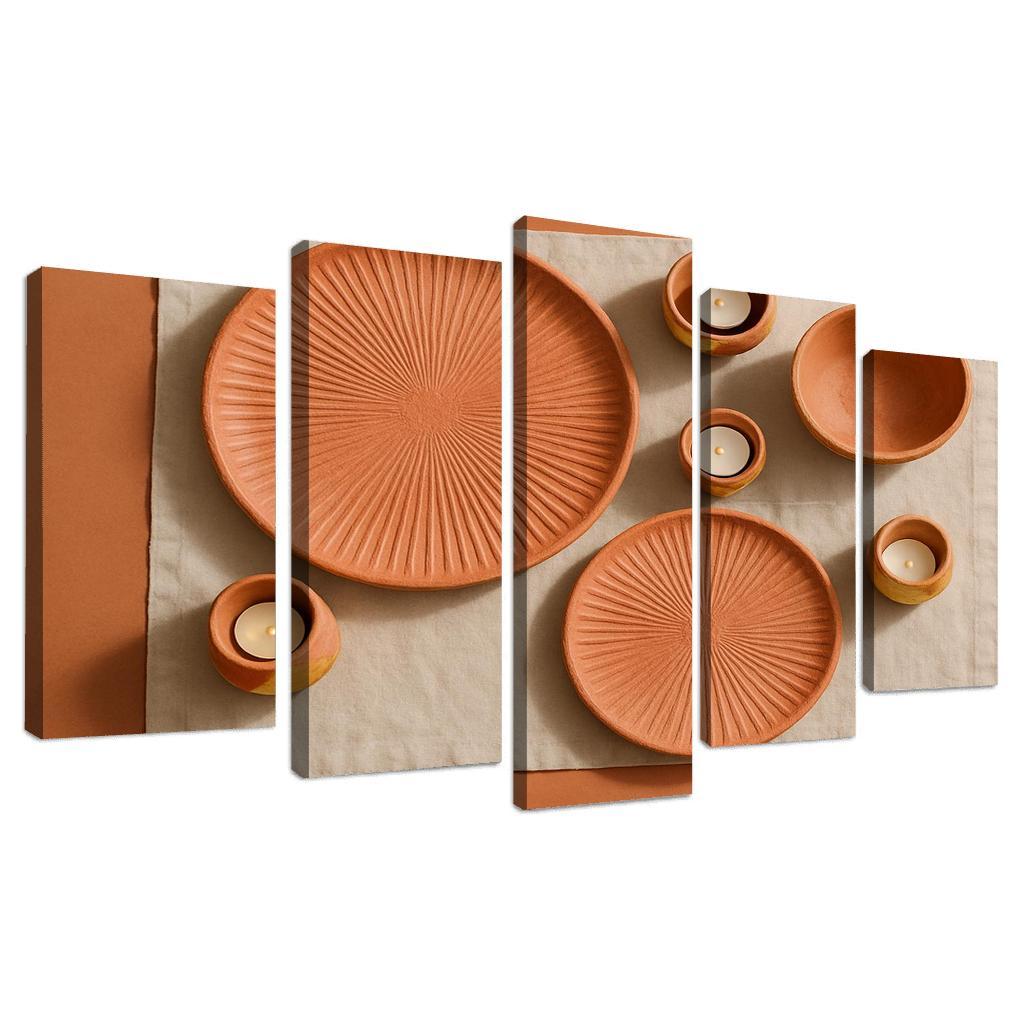 Sunburst Clay Table Ensemble one-piece frames