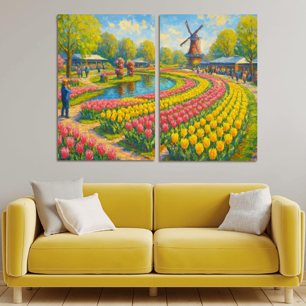 Keukenhof Spring Flower Festival custom paintings frame