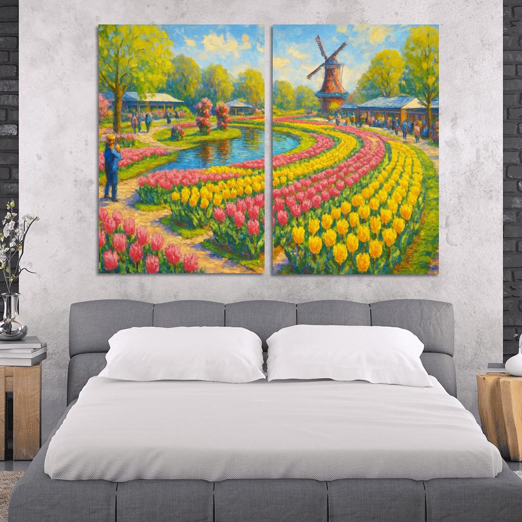 Keukenhof Spring Flower Festival custom paintings frame