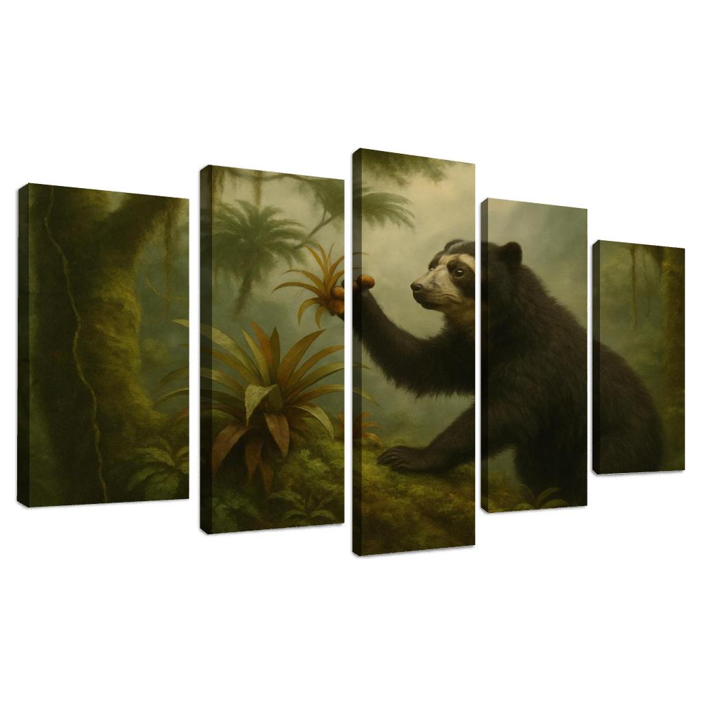 Andean Spectacled Bear In Cloud Forest custom paintings frame