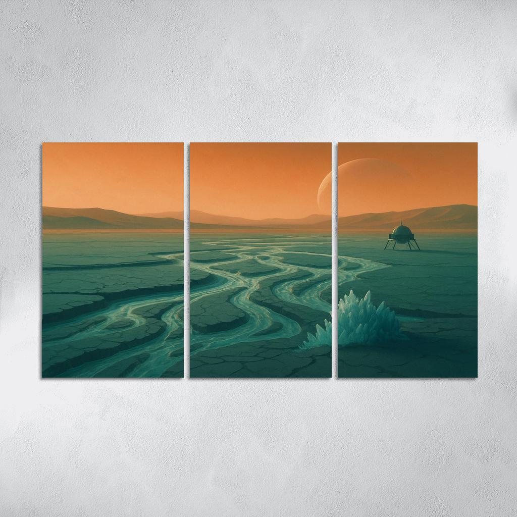 Frozen Rivers Of Titan wall decor