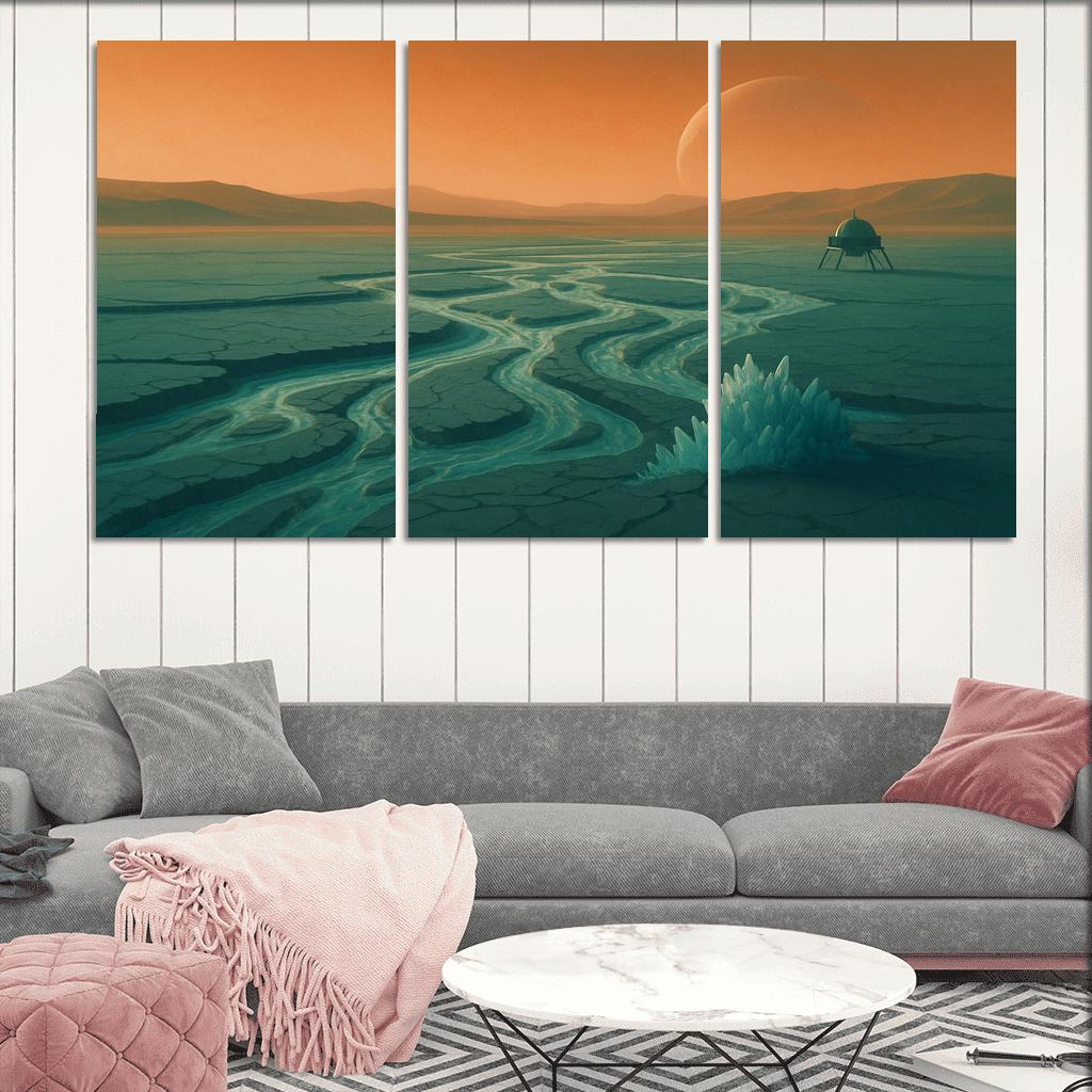 Frozen Rivers Of Titan wall decor