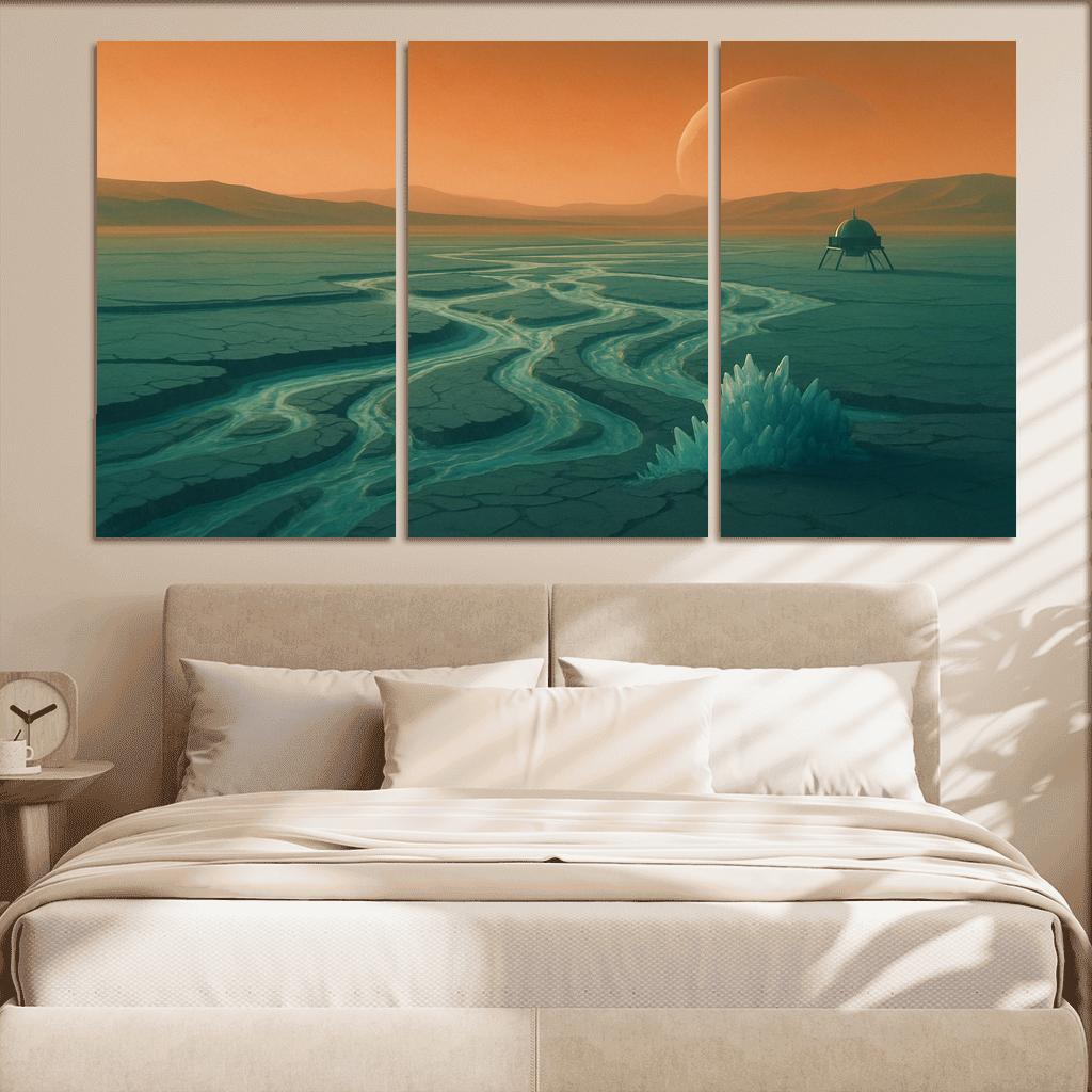 Frozen Rivers Of Titan wall decor