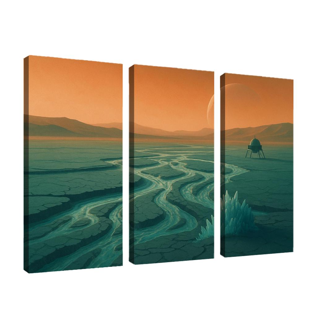 Frozen Rivers Of Titan wall decor