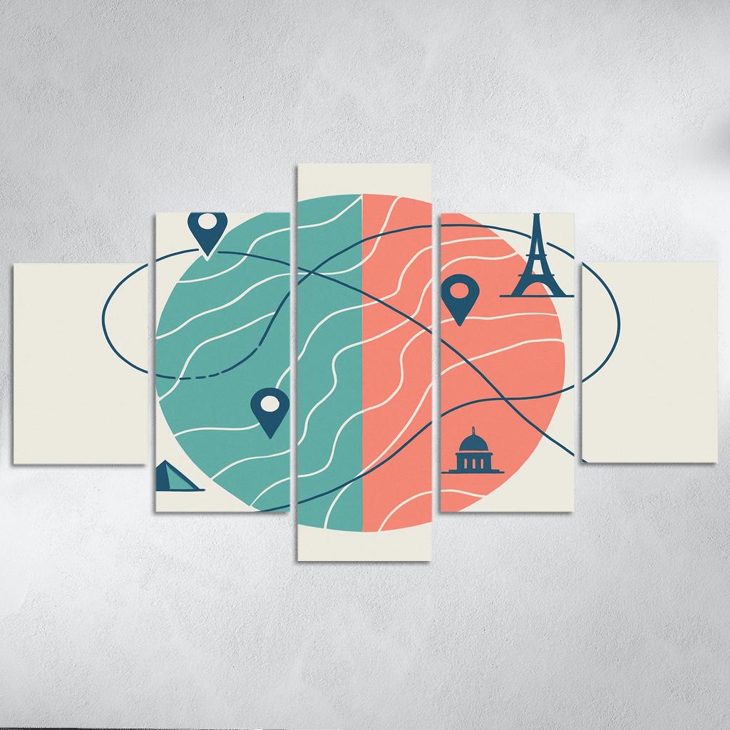 Arc Of Waypoints abstract paintings frame