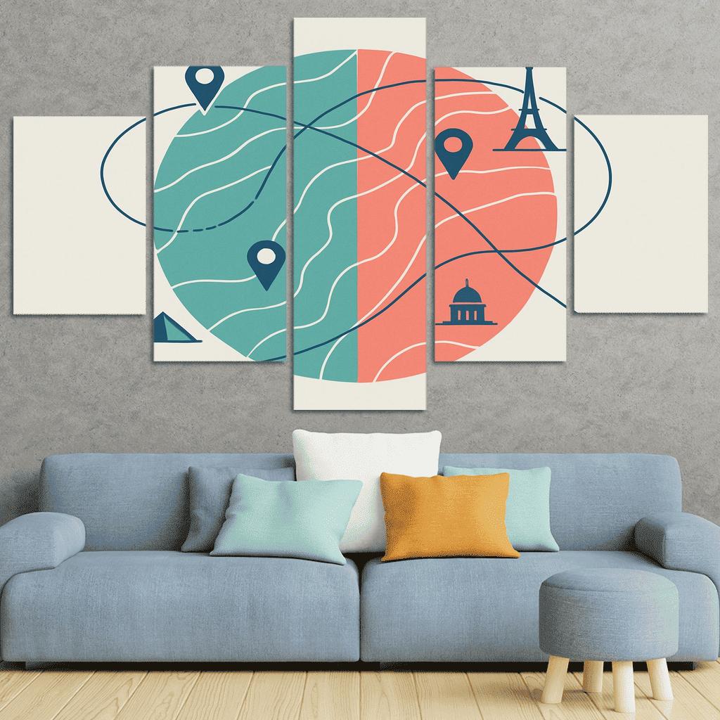 Arc Of Waypoints abstract paintings frame