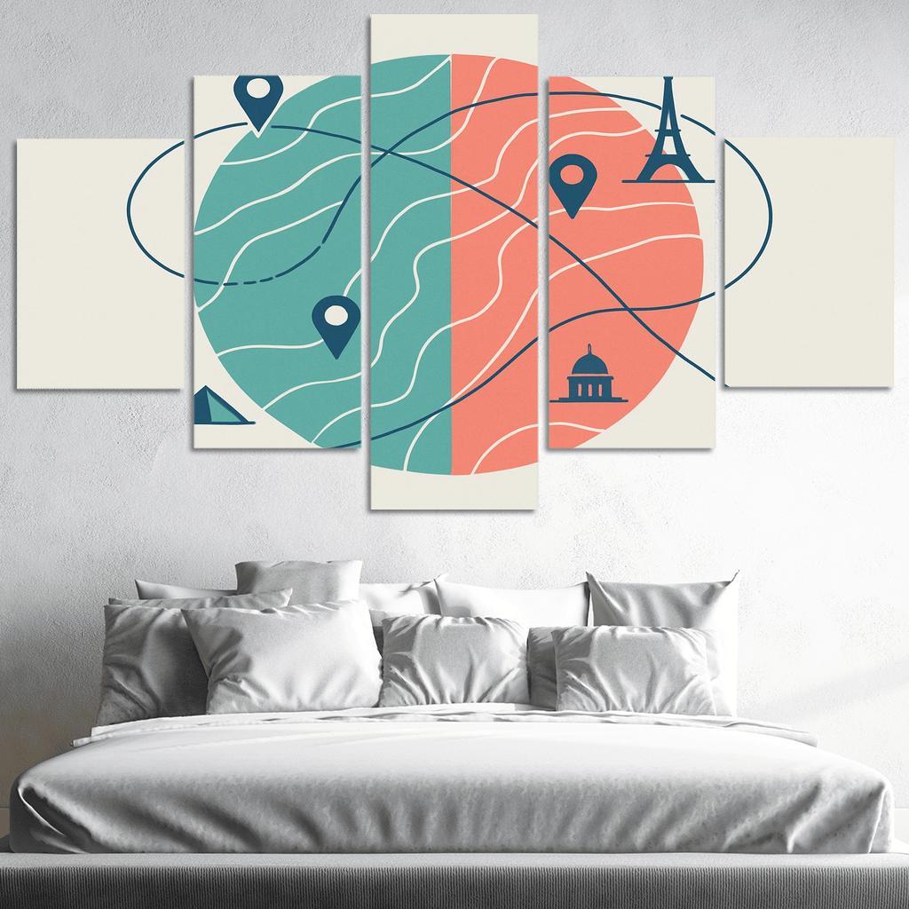 Arc Of Waypoints abstract paintings frame