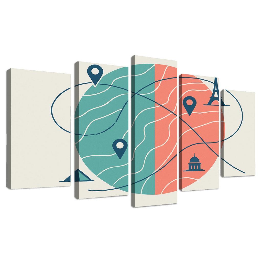 Arc Of Waypoints abstract paintings frame