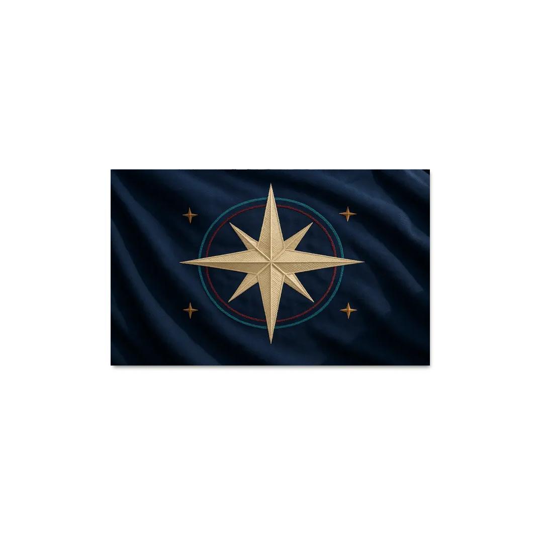 Mariner Compass Banner multi-panel paintings