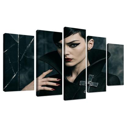 Porcelain Punk canvas paintings frame