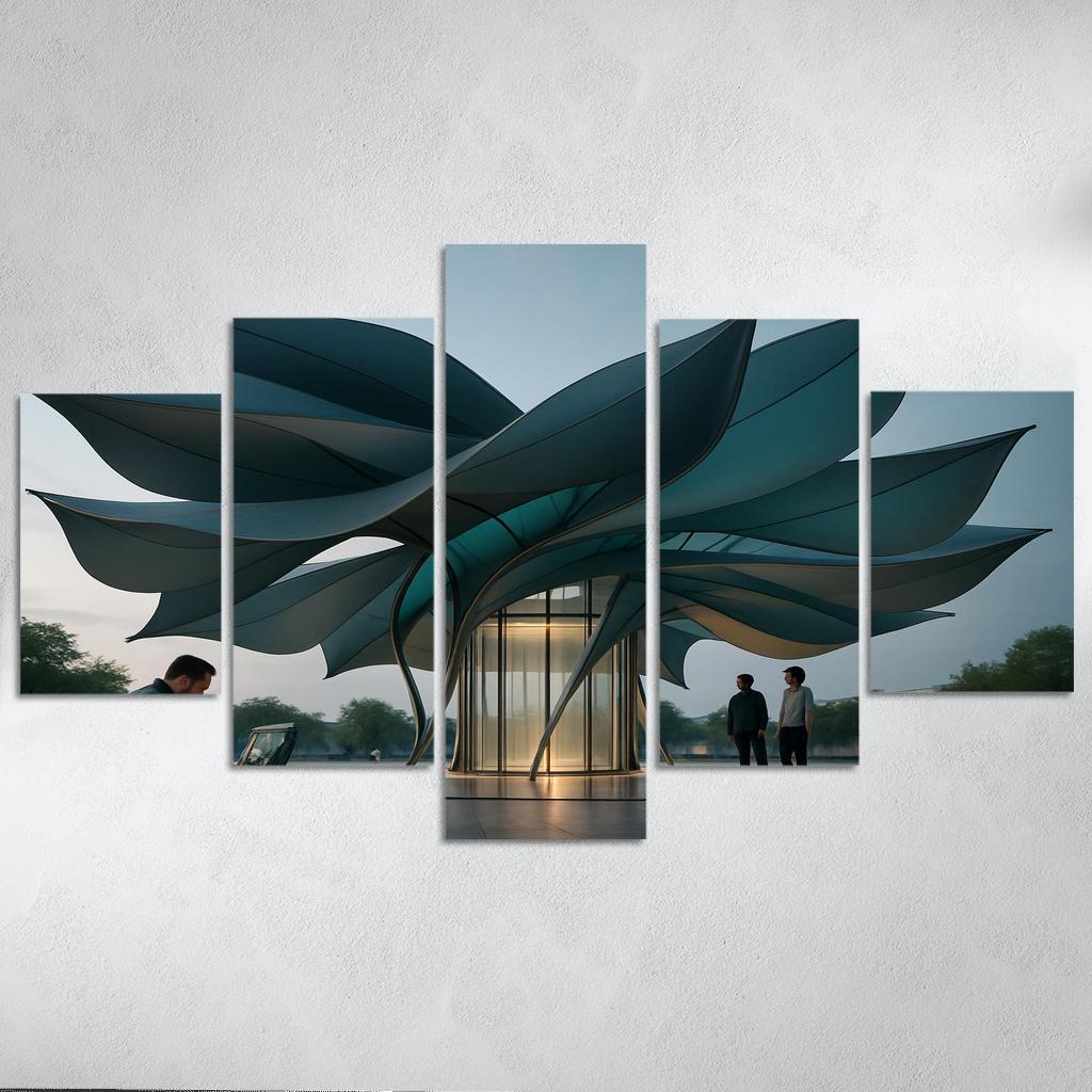 Kinetic Fabric Facade Pavilion wall art