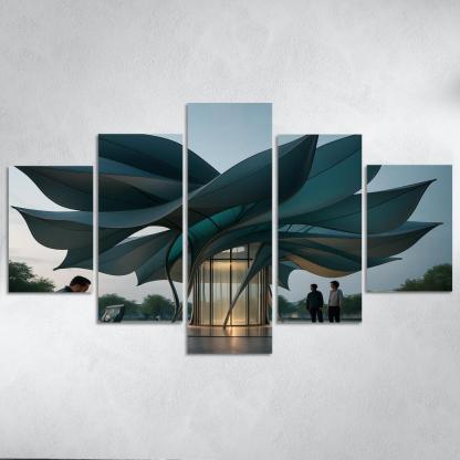 Kinetic Fabric Facade Pavilion wall art