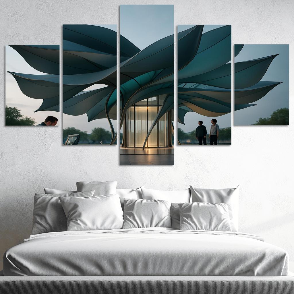 Kinetic Fabric Facade Pavilion wall art