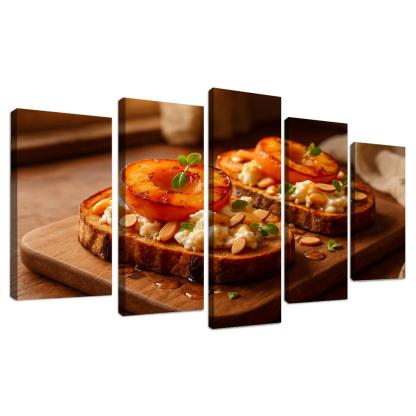 Smoky Charred Peach And Burrata Toast art trends