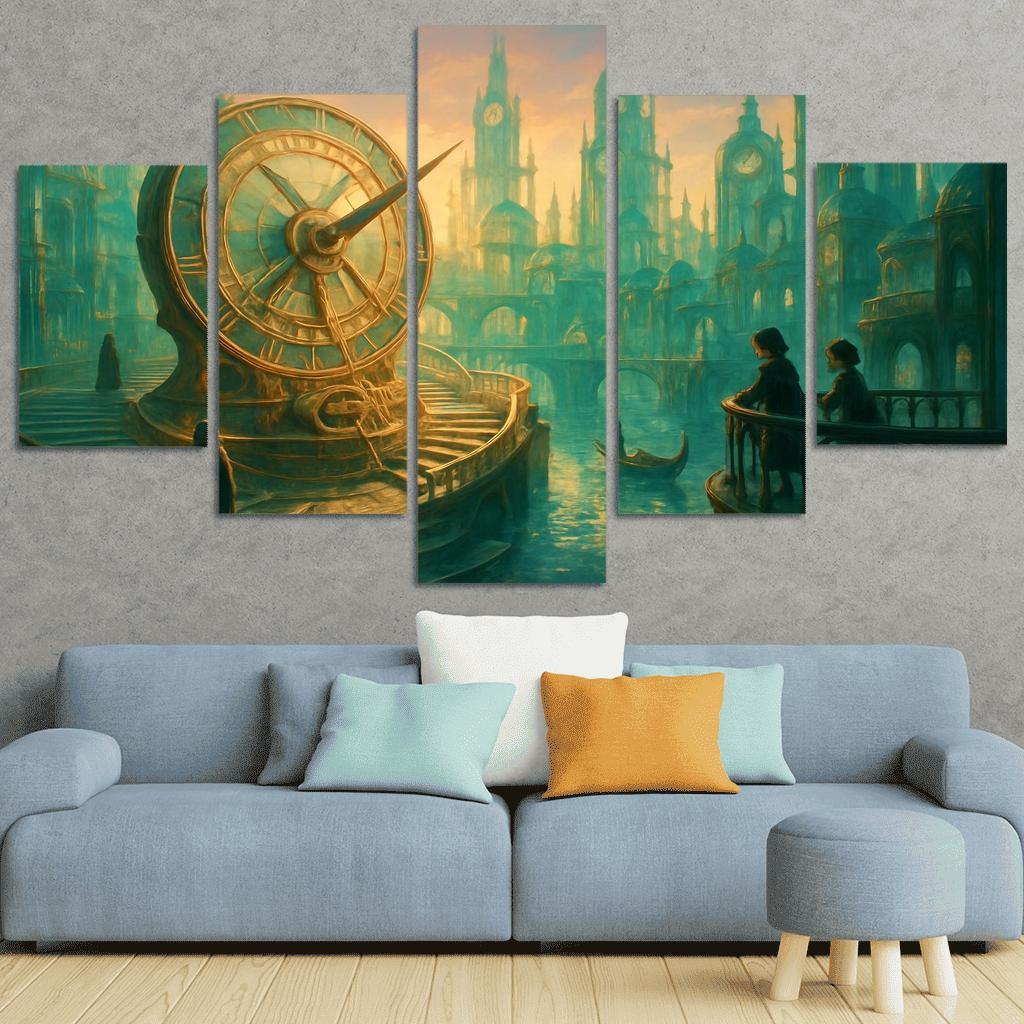 Sundial City Of Glass canvas paintings frame