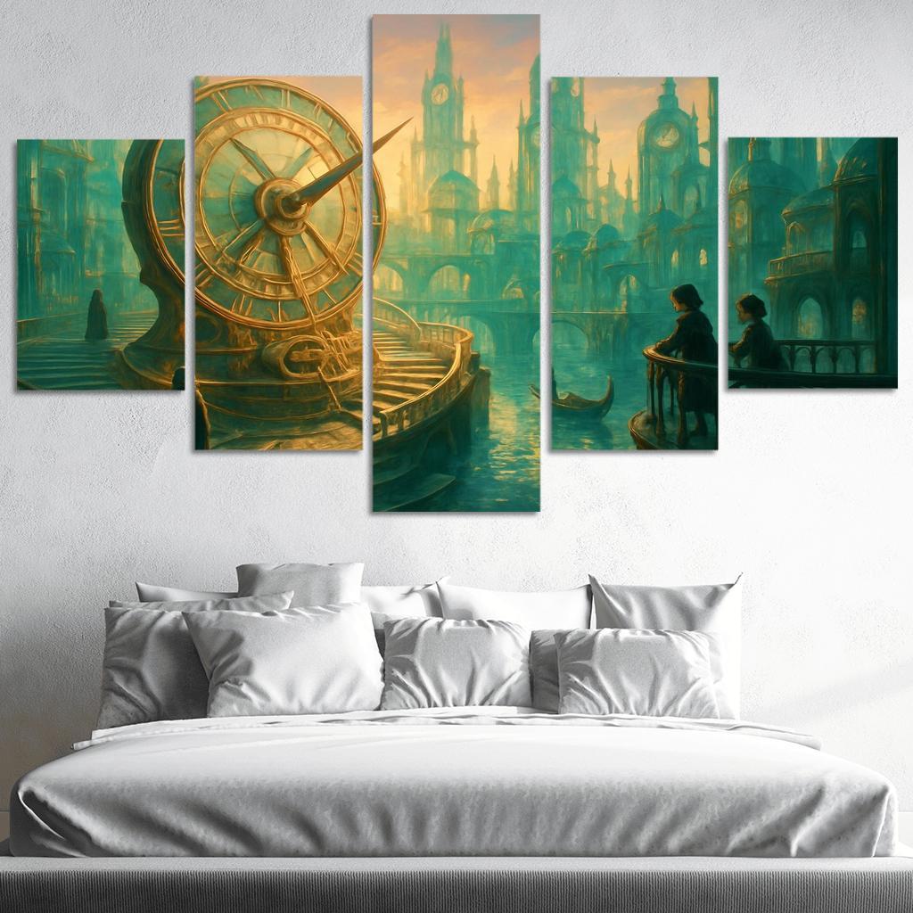 Sundial City Of Glass canvas paintings frame