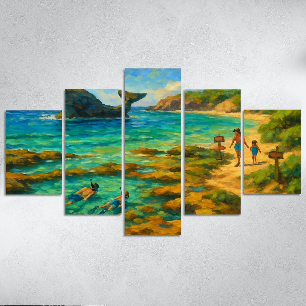 Whale Rock Cove oil paintings frame