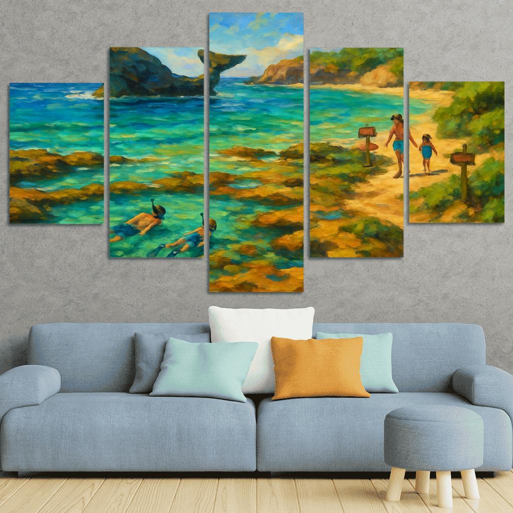 Whale Rock Cove oil paintings frame
