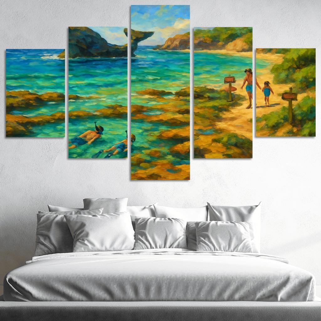 Whale Rock Cove oil paintings frame