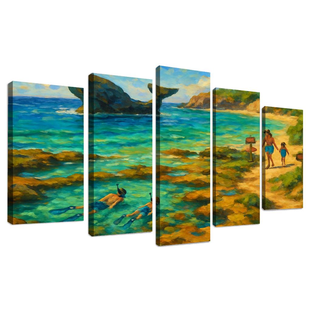 Whale Rock Cove oil paintings frame