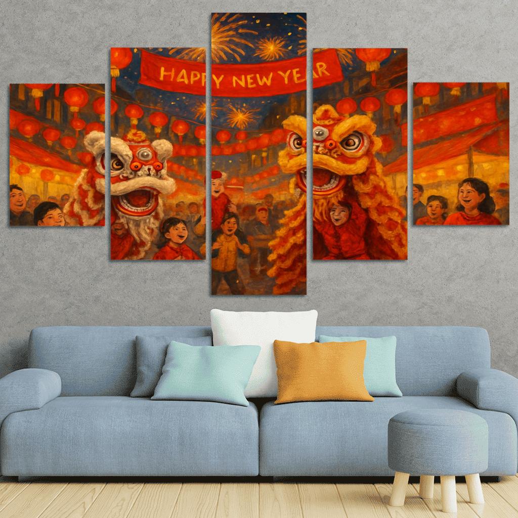 Lunar New Year Festival wall decor