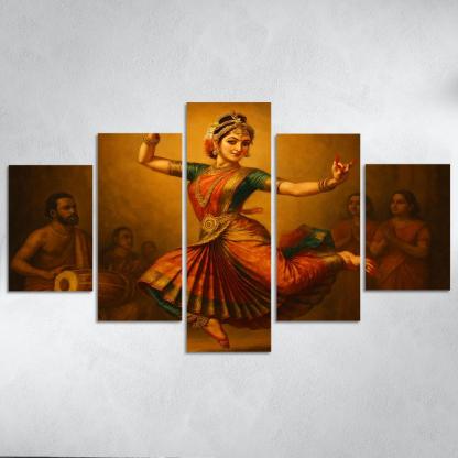 Kuchipudi Rhythm Theater framed paintings