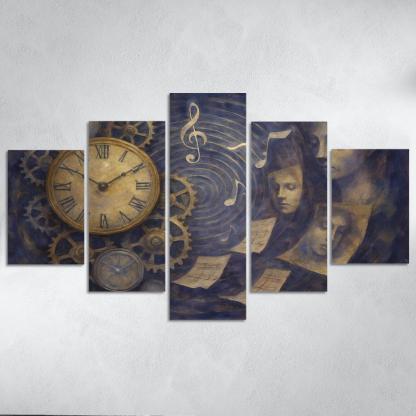 Clockwork Symphony Of Memory oil paintings frame