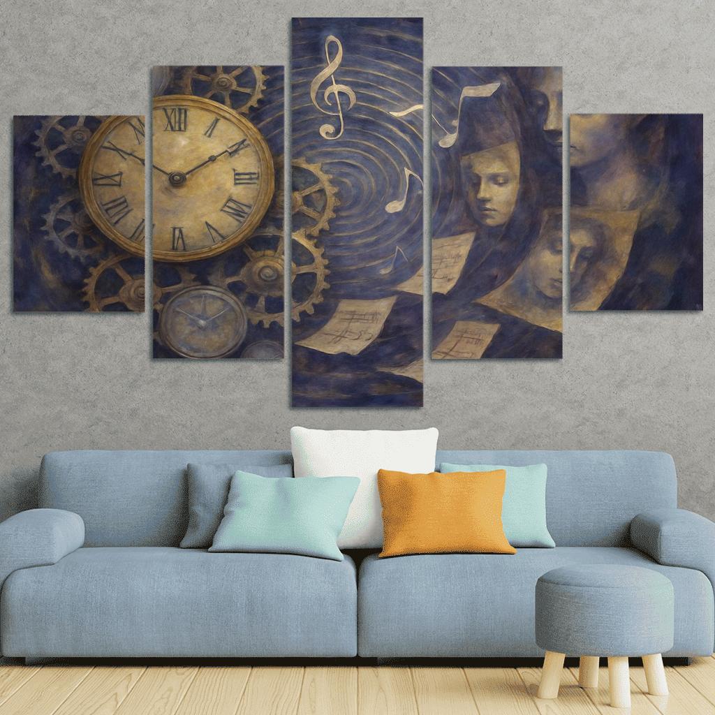 Clockwork Symphony Of Memory oil paintings frame