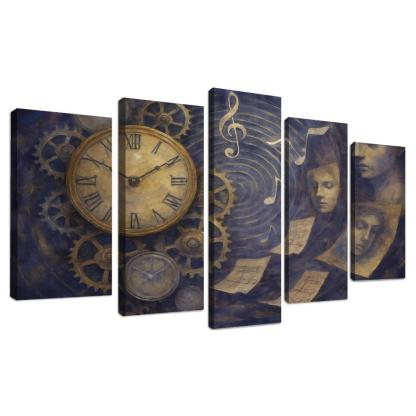 Clockwork Symphony Of Memory oil paintings frame