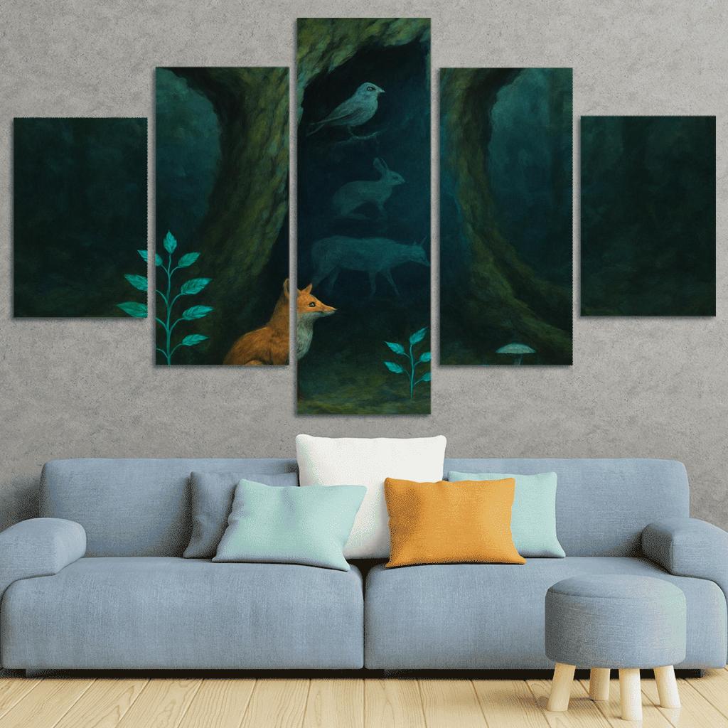 Silent Forests oil paintings frame