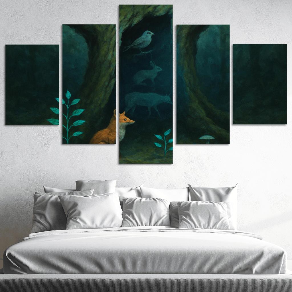 Silent Forests oil paintings frame