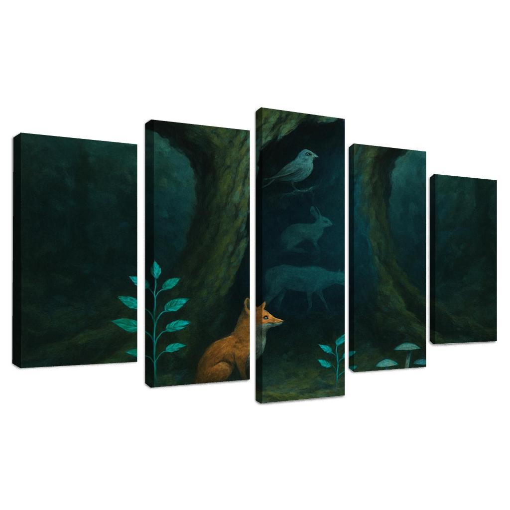 Silent Forests oil paintings frame