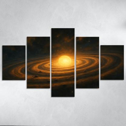 Dusty Rings Of A Young Protostar oil paintings frame
