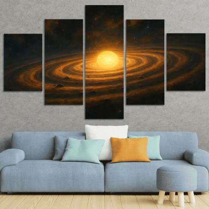 Dusty Rings Of A Young Protostar oil paintings frame