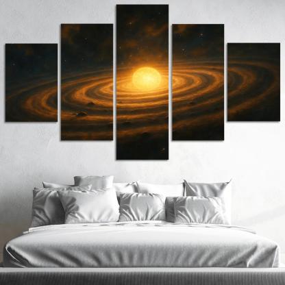 Dusty Rings Of A Young Protostar oil paintings frame